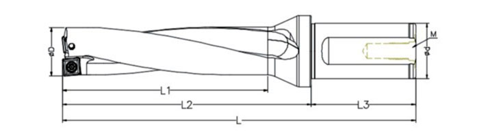Indexable U Drll Bits 5D with SPGT/SPMG Insert