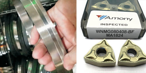 Case Study: WNMG080408-BM Insert for Turning SUS304 Flange
