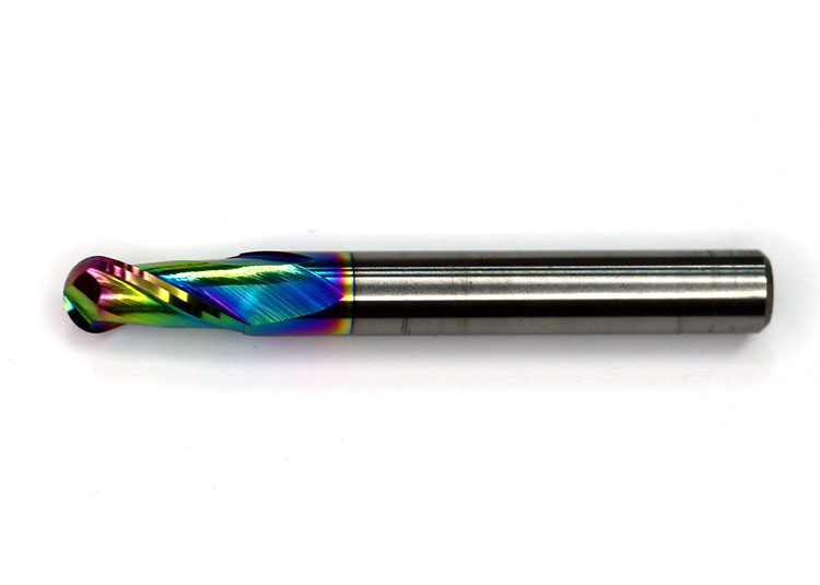 ALC Series Carbide 2 Flute Ball End Mill DLC coating