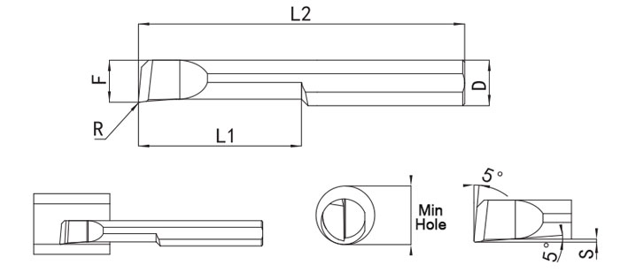 MTR Series Solid Carbide Micro Boring Bars Specifications