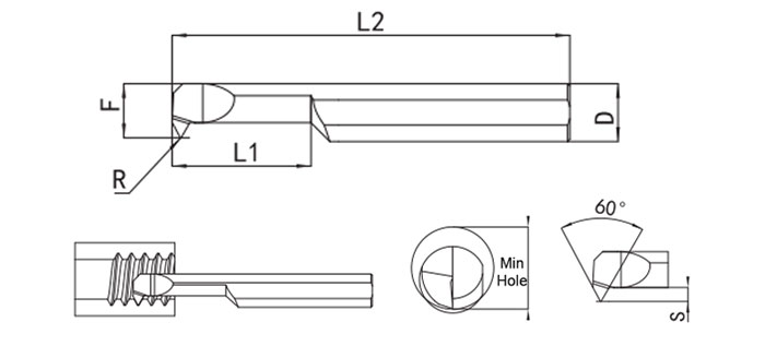 MIR Series Solid Carbide Micro Boring Bars Specifications