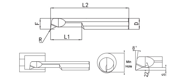 MPR Series Solid Carbide Micro Boring Bars Specifications