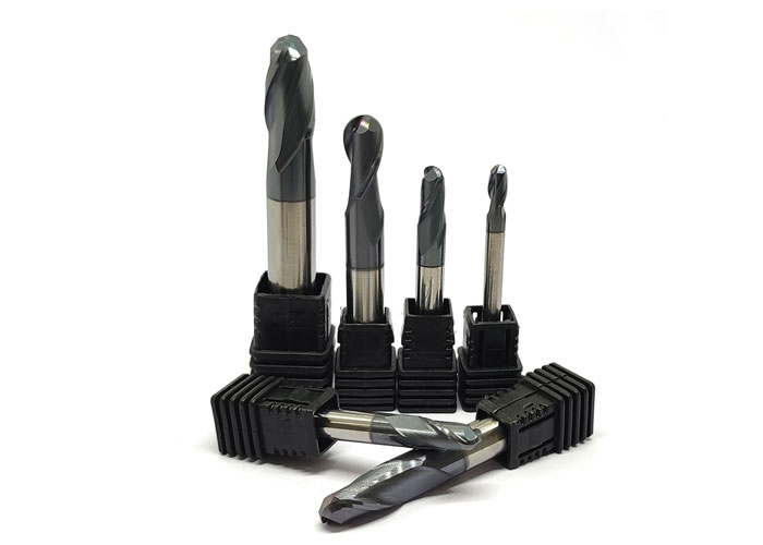 SM series 2 flute ball nose end mill for stainless steel variable helix pitch