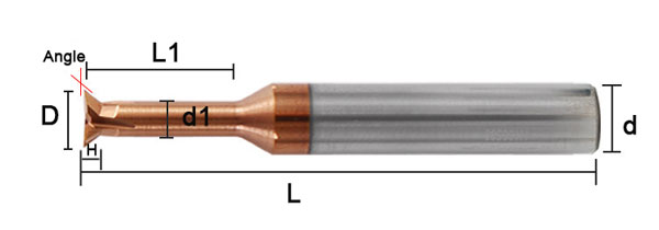 SDM Dovetail End Mill Specifications